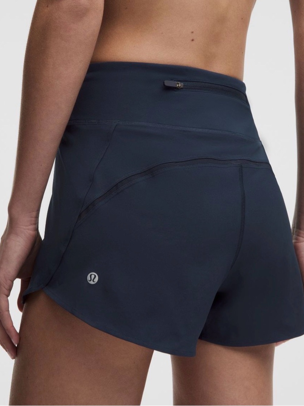 Lululemon True Navy HR Speed up Shorts